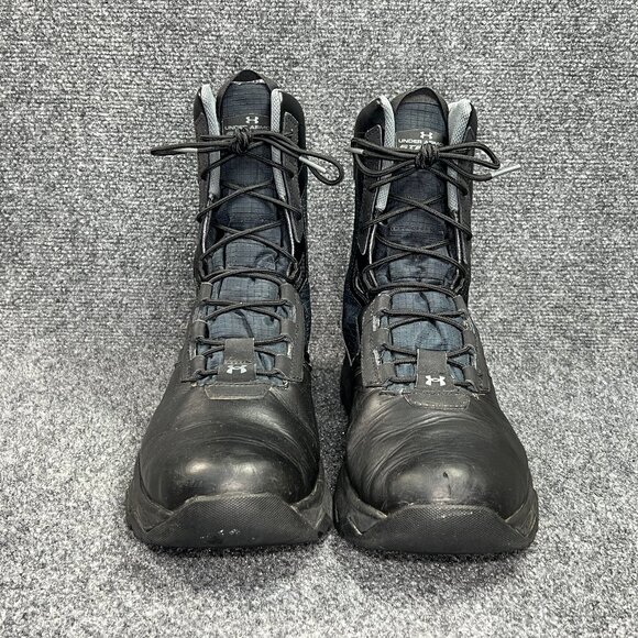 Under Armour Stellar G2 Protect Tactial Boots Men's Size 12 Black Leather Combat - Picture 2 of 15